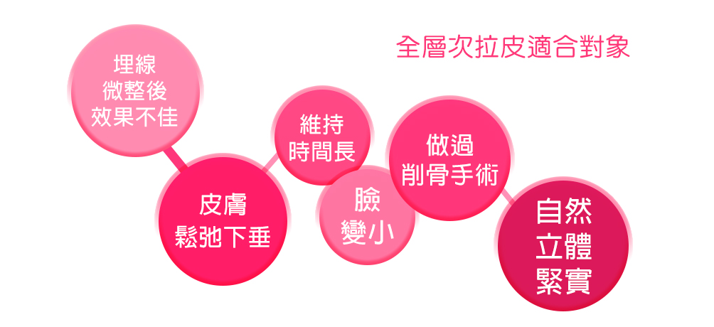 全層次結構式拉皮適合對象 全層次結構式拉皮適合對象